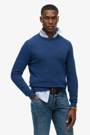 gebreide trui blauw