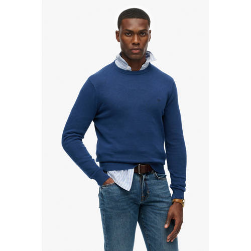 Superdry gebreide trui blauw afbeelding