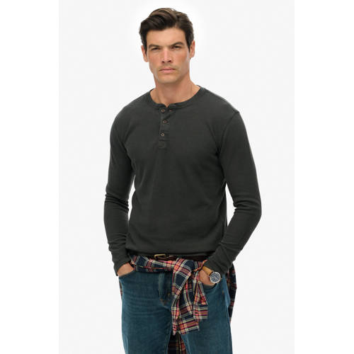 Superdry longsleeve antraciet afbeelding