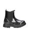 Nelson Kids lak chelsea boots met glitters zwart