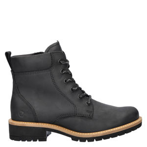 Elaina  nubuck veterboots zwart