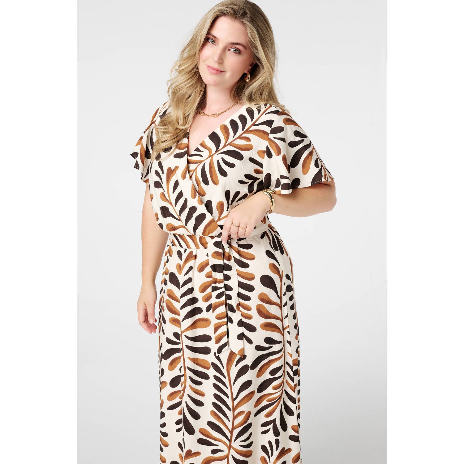 MS Mode zomerjurk bruin