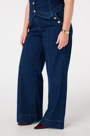 wide leg jeans blauw