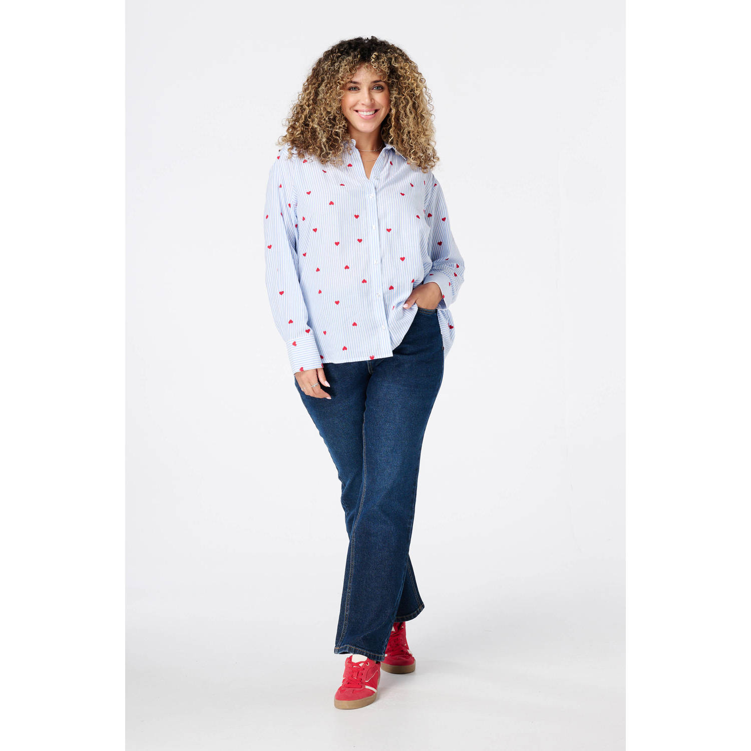 MS Mode blouse lichtblauw