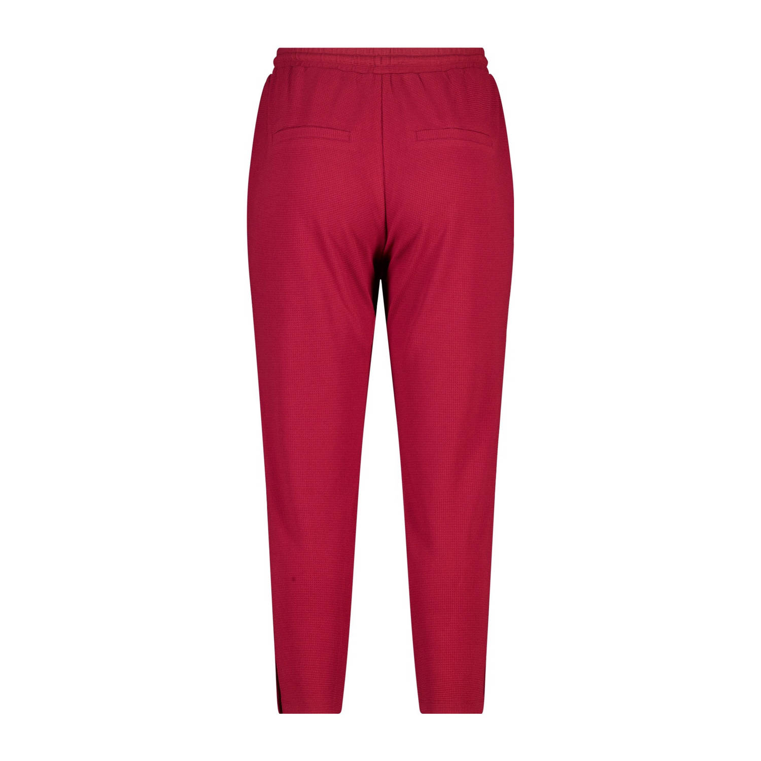 MS Mode slim regular waist broek rood