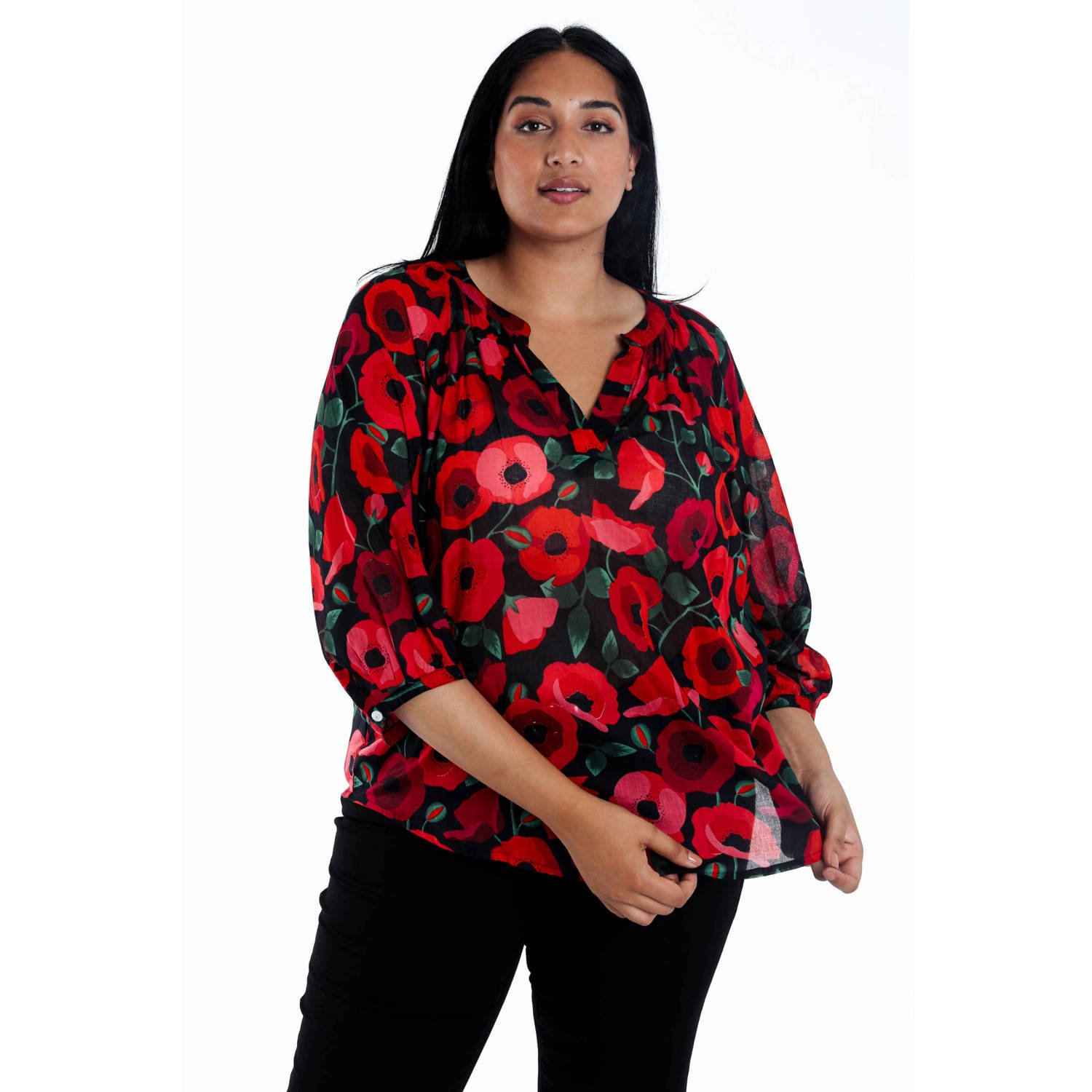 Paprika blousetop rood