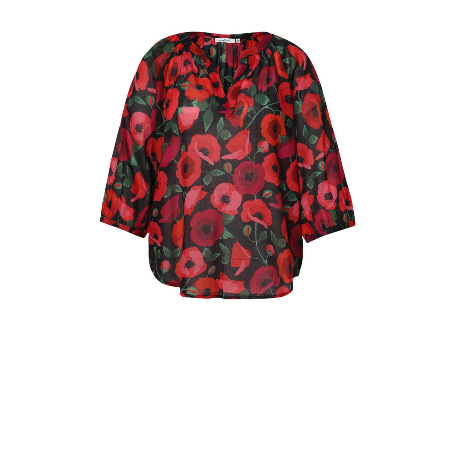 Paprika blousetop rood