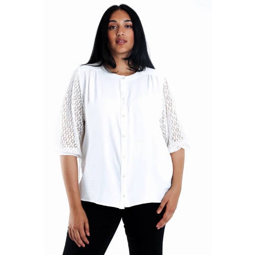 Paprika blouse wit afbeelding