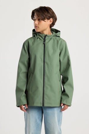 regenjas herfst groen