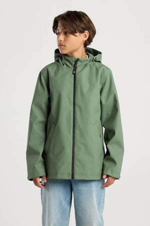 regenjas herfst groen