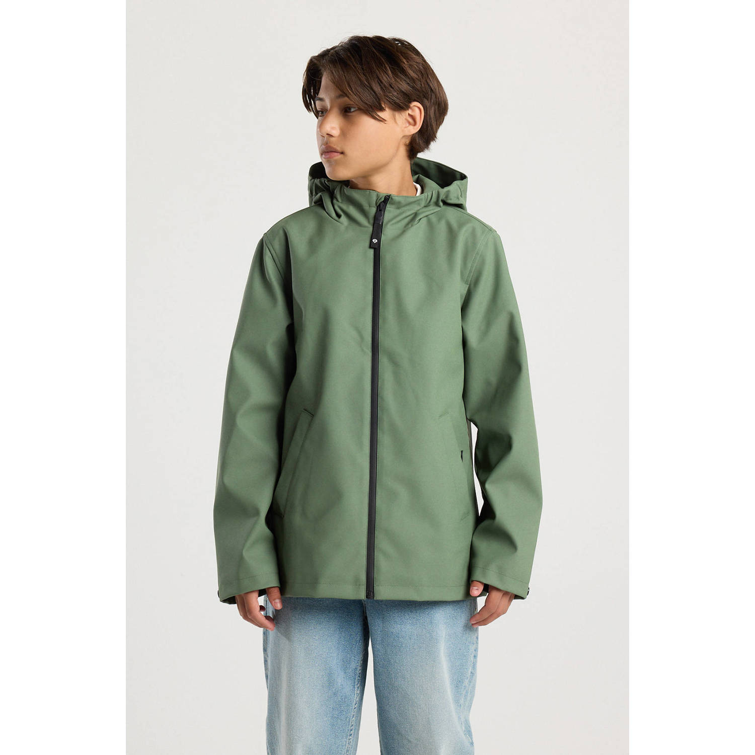 America Today regenjas herfst groen