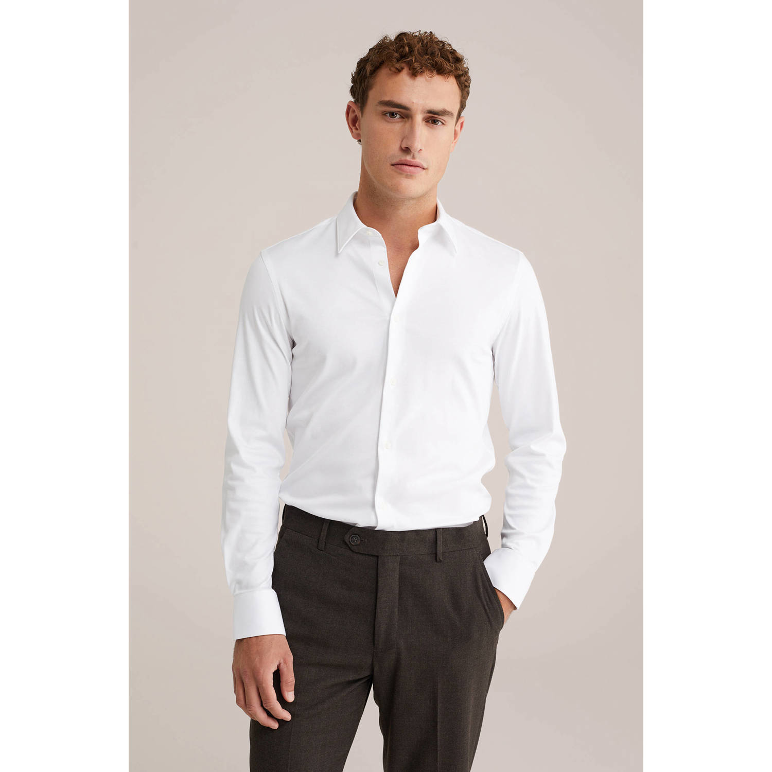 WE Fashion zakelijk overhemd wit