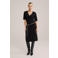 WE Fashion midi jurk zwart