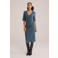 WE Fashion midi jurk grijsblauw