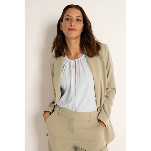 Claudia Sträter top wit afbeelding