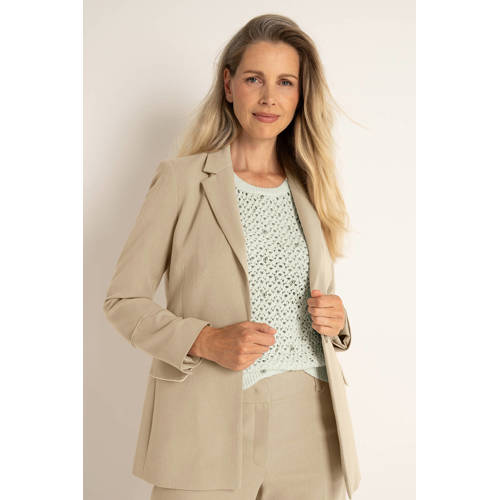 Claudia Sträter regular blazer camel afbeelding