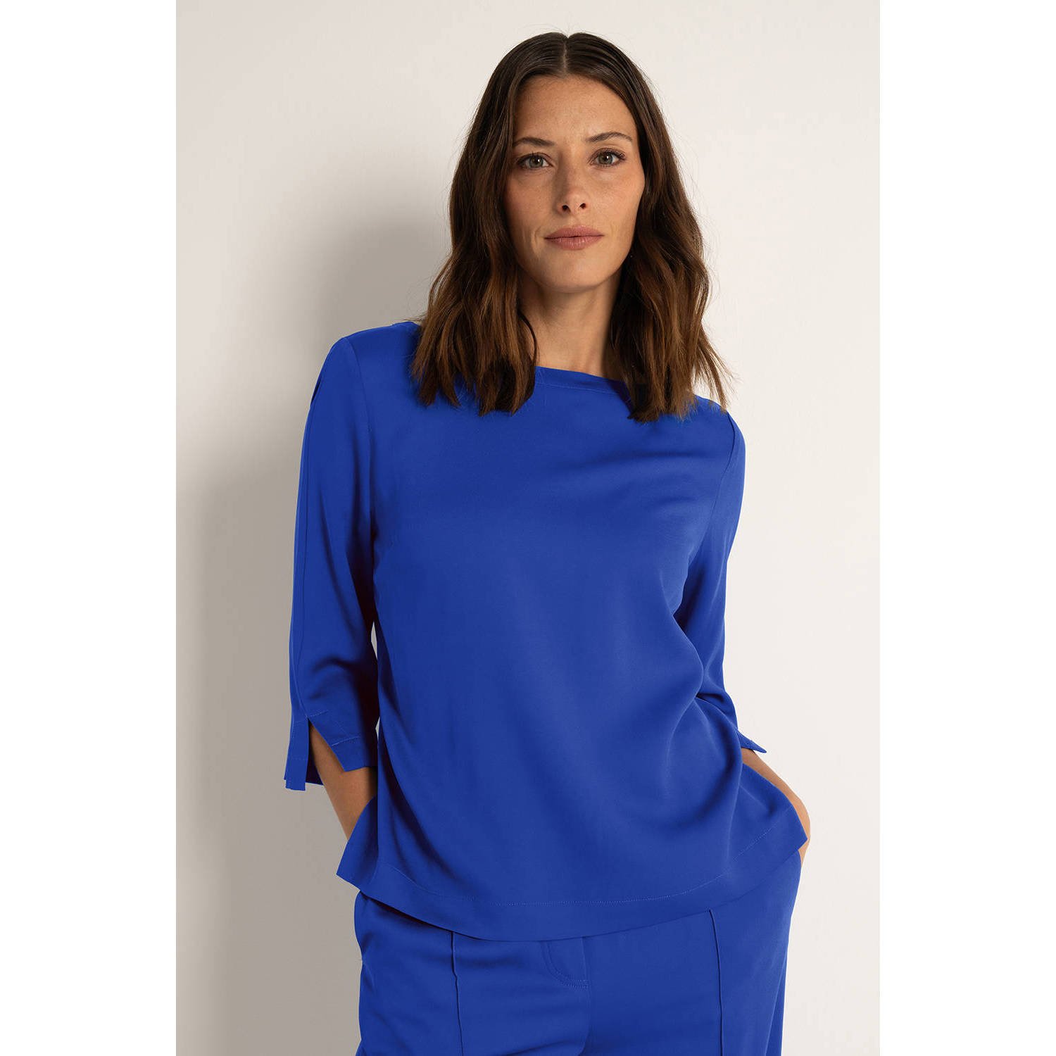 Claudia Sträter top blauw
