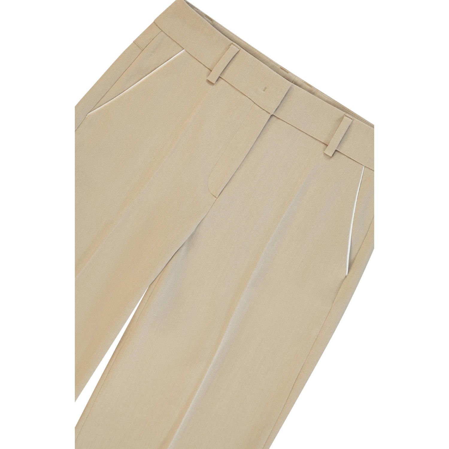 Claudia Sträter wide leg high waist pantalon camel