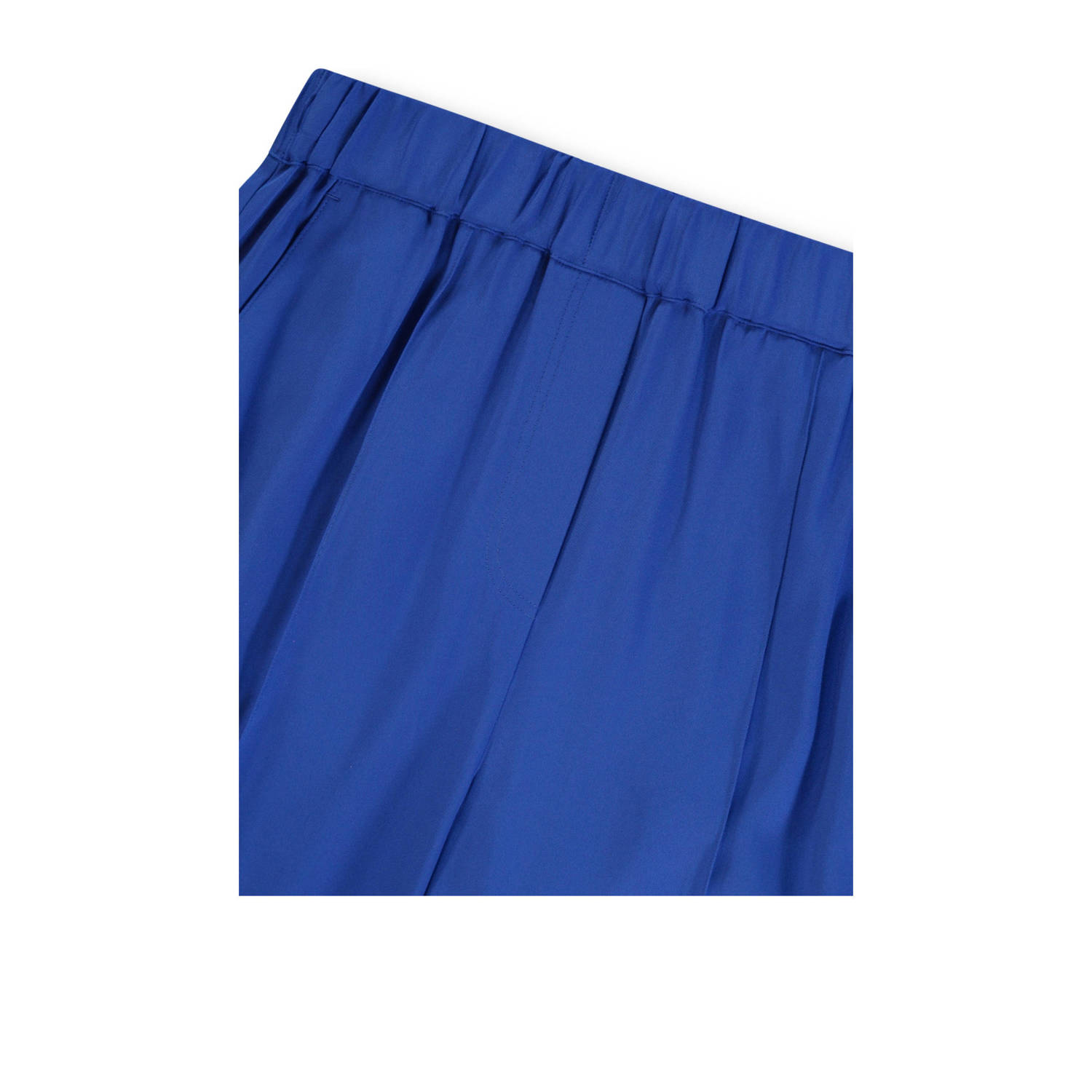 Claudia Sträter wide leg high waist broek blauw