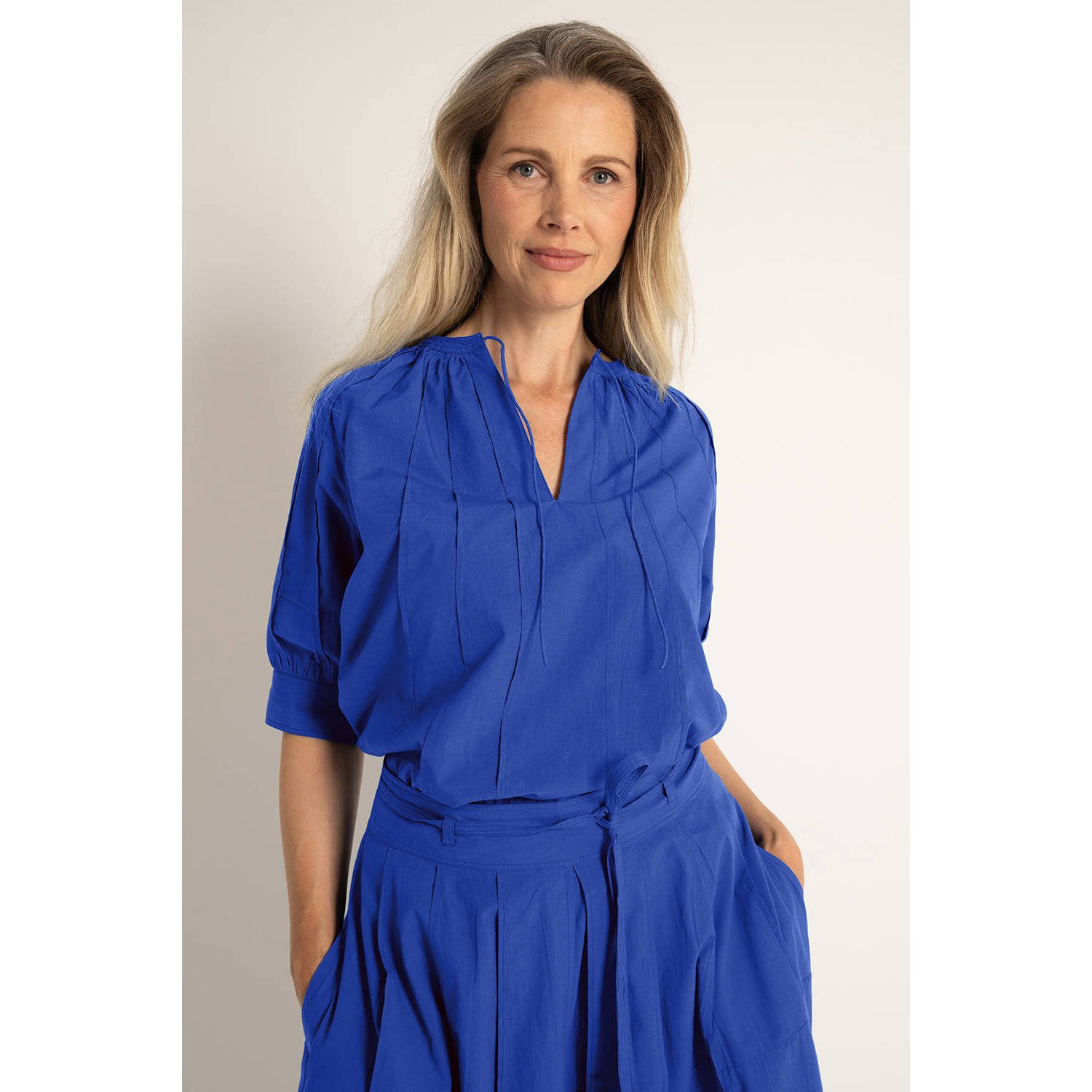 Claudia Sträter top blauw