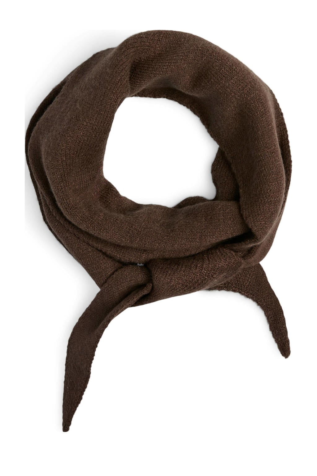 PIECES triangle scarf PCKOMMA donkerbruin
