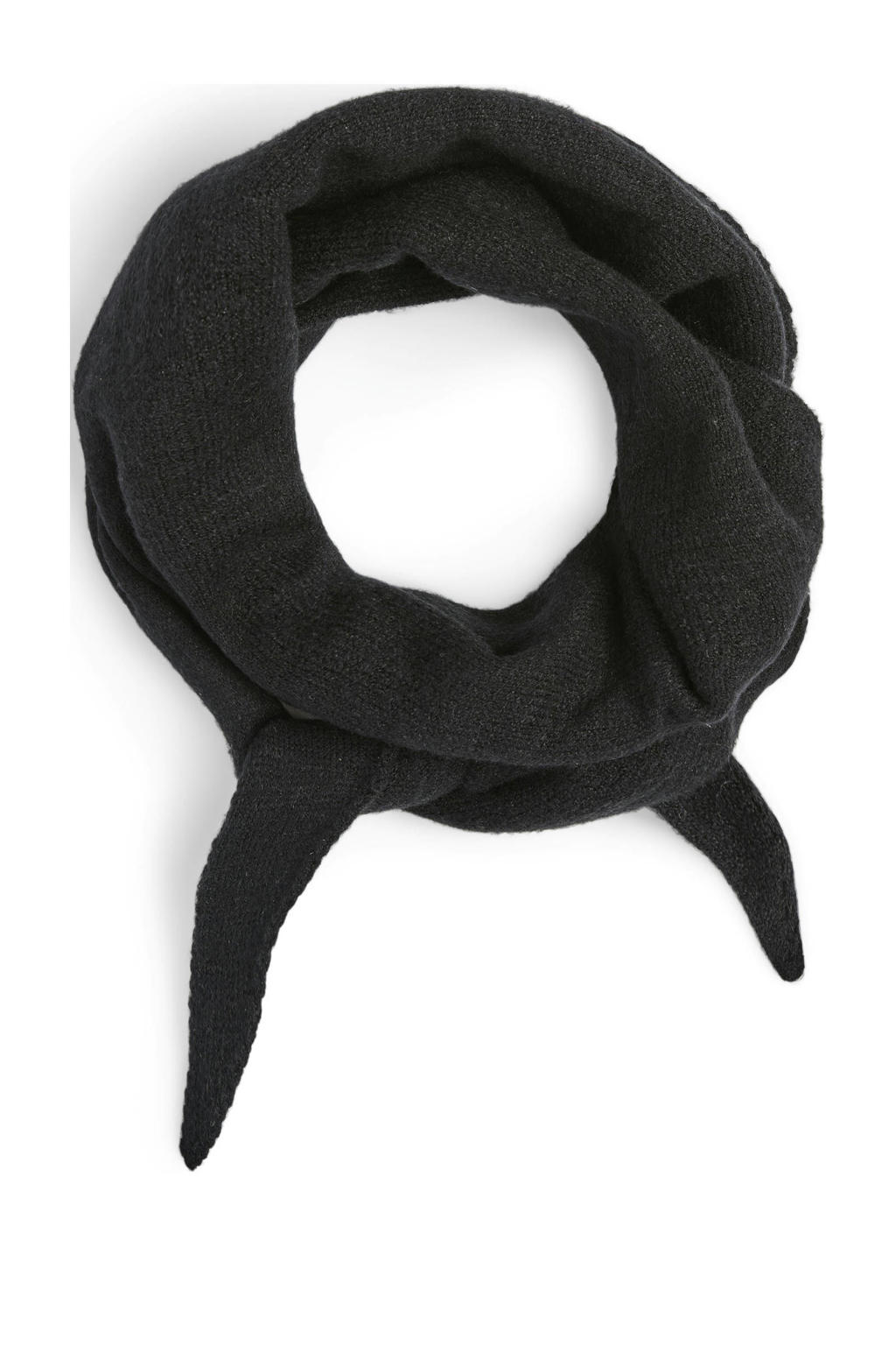 PIECES triangle scarf PCKOMMA zwart