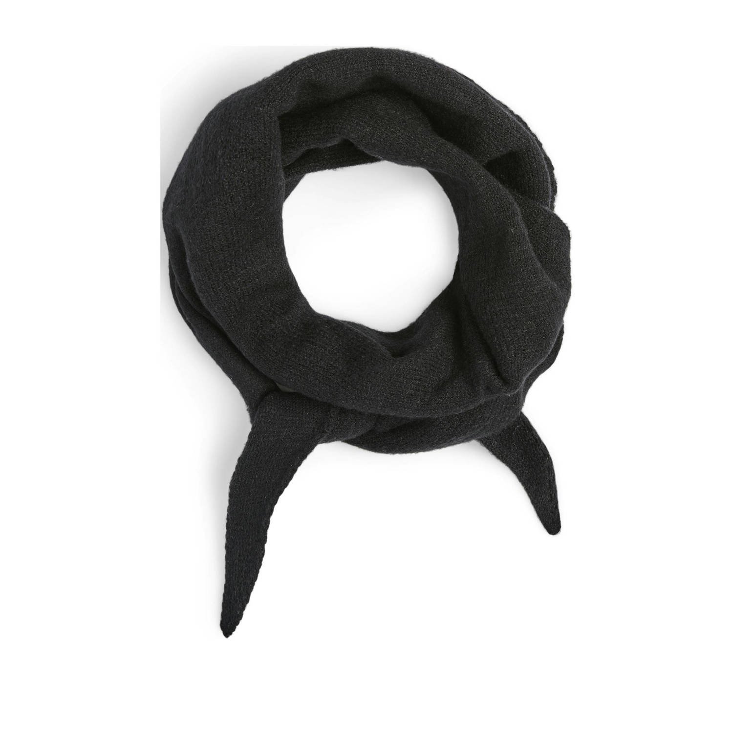 PIECES triangle scarf PCKOMMA zwart