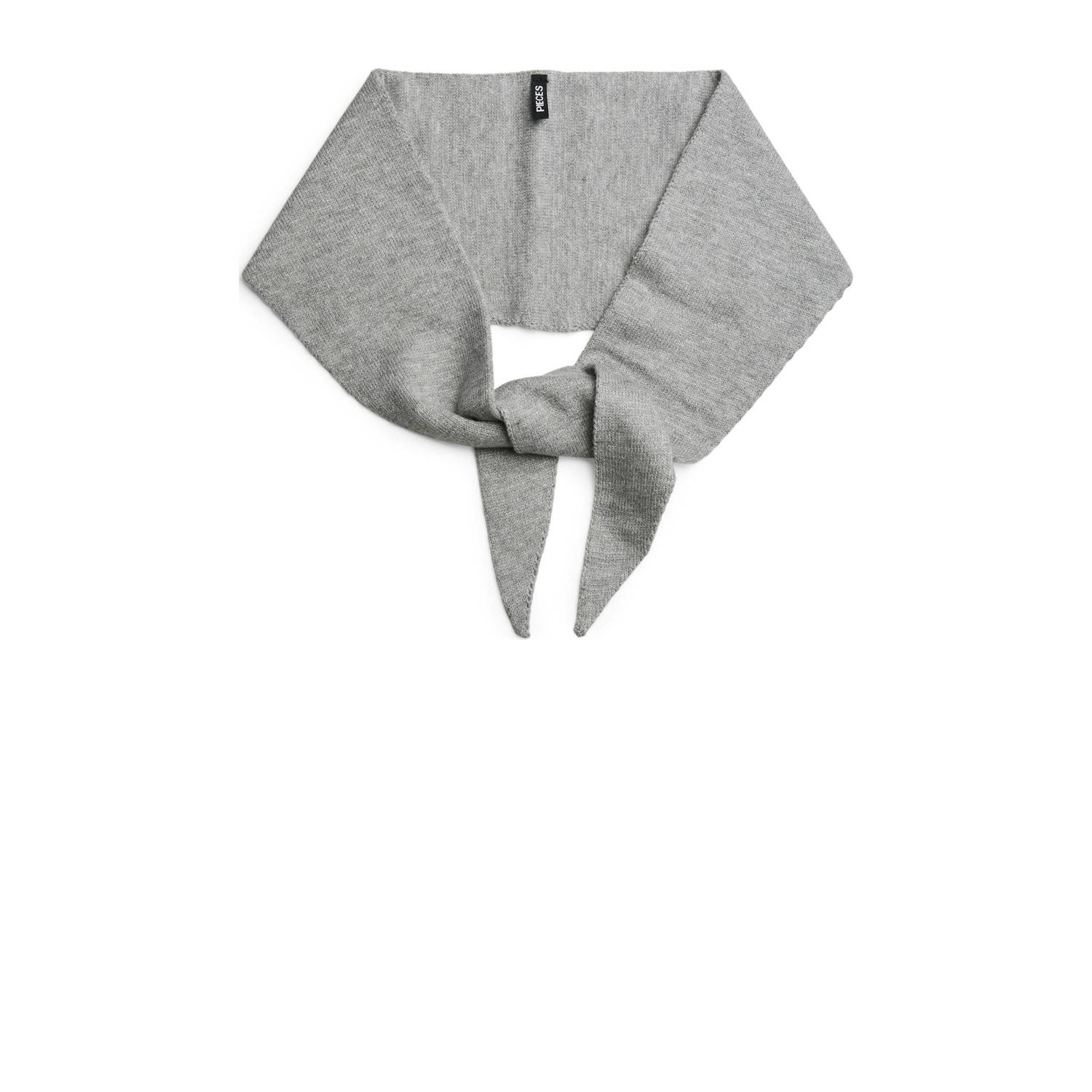 PIECES triangle scarf PCKOMMA grijs