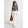 Anytime high waist wide leg jeans white