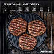 thumbnail: Blackwell Grillplaat BBQ / Bakplaat Gietijzer ø 30 cm - zonder anti-aanbaklaag 2-zijdig