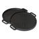 Blackwell Grillplaat BBQ / Bakplaat Gietijzer ø 30 cm - zonder anti-aanbaklaag 2-zijdig
