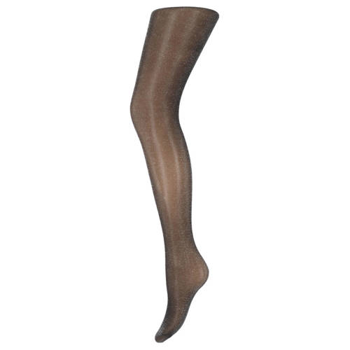 Marianne panty 35 denier met glitters zwart/zilverkleurig afbeelding