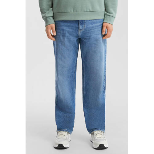 QS relaxed tapered jeans light blue denim afbeelding