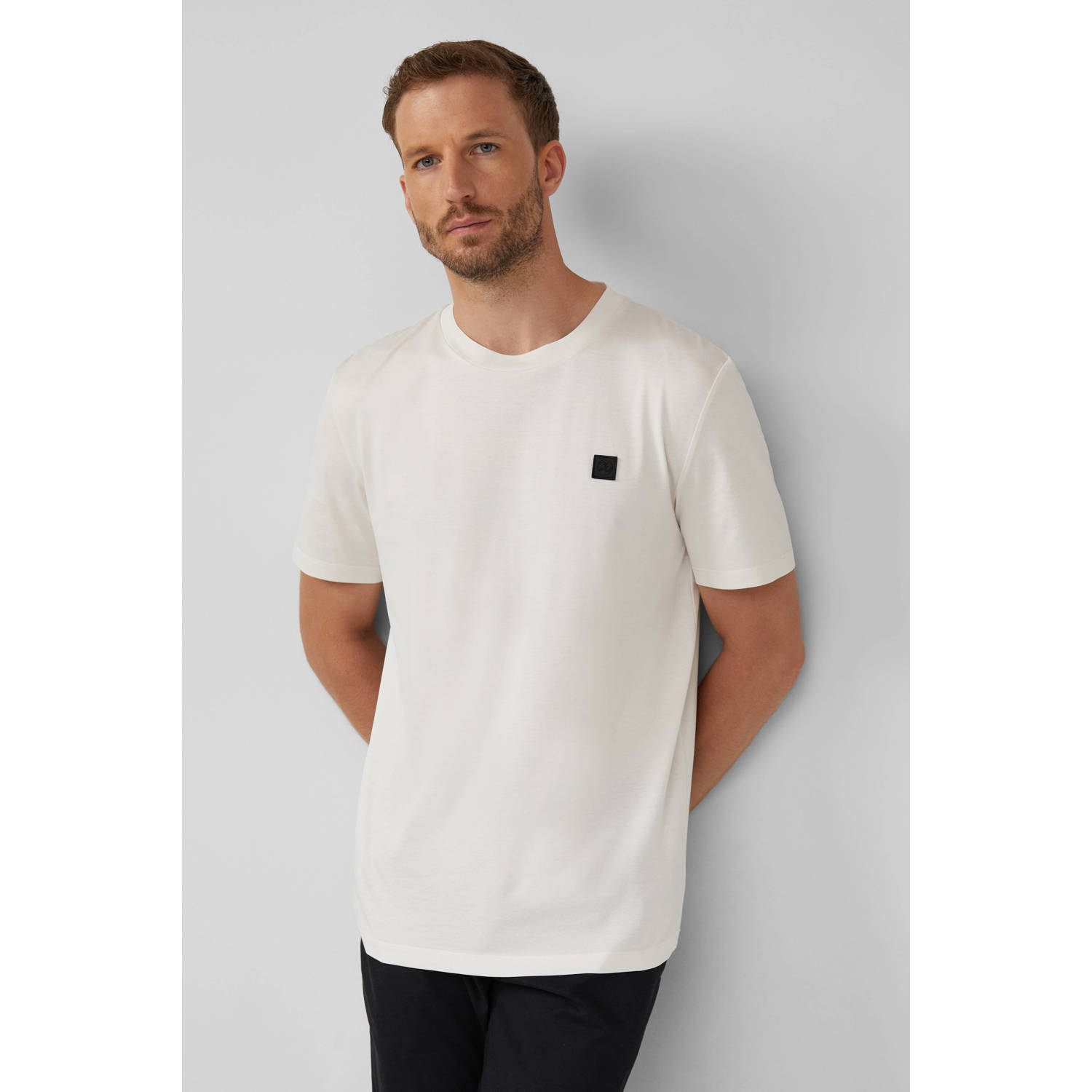 S.Oliver BLACK LABEL regular T-shirt wit