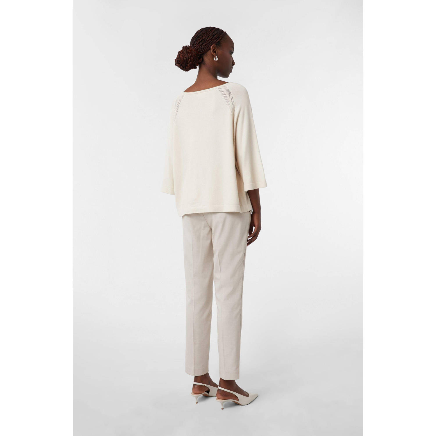 comma pullover trui beige