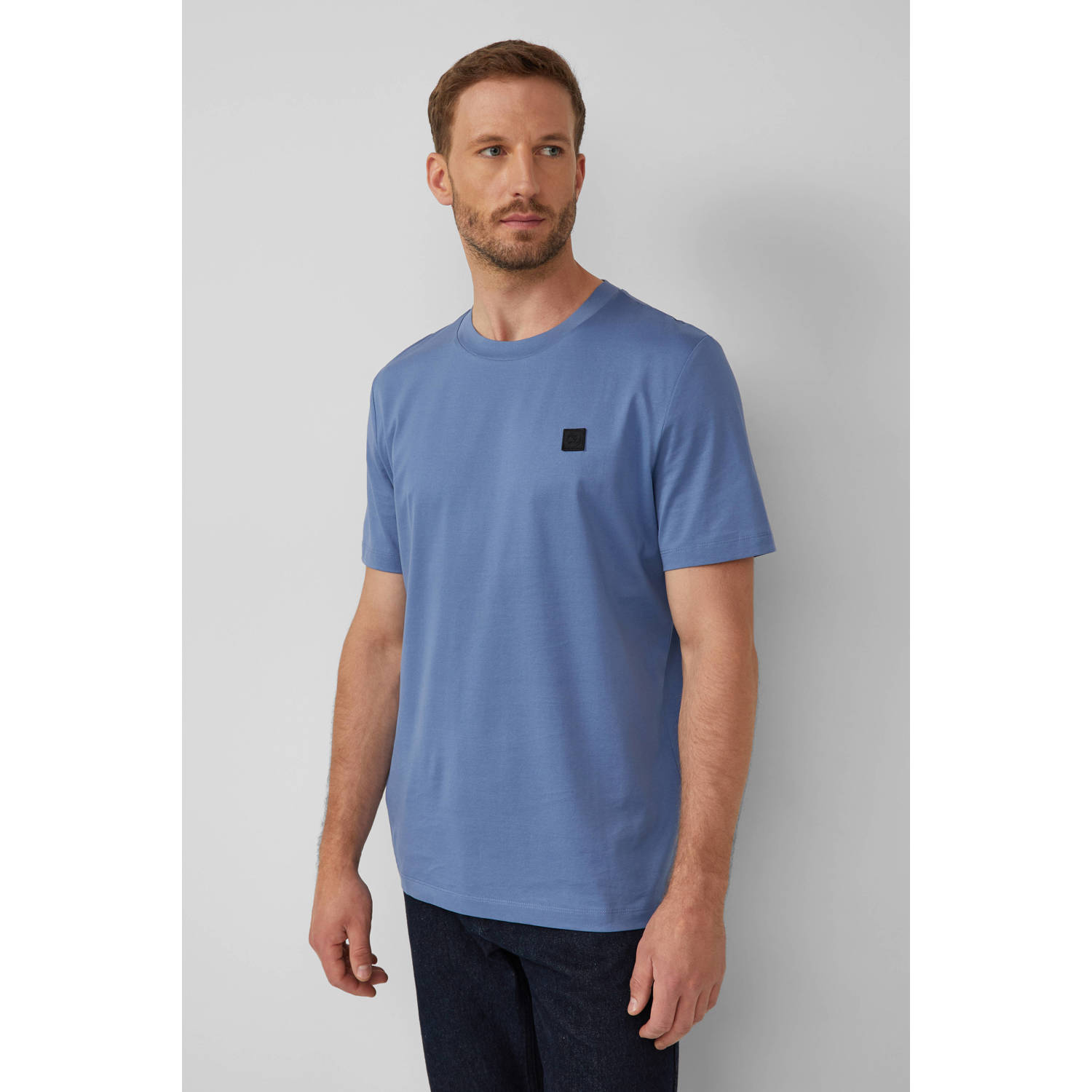 S.Oliver BLACK LABEL regular T-shirt blauw