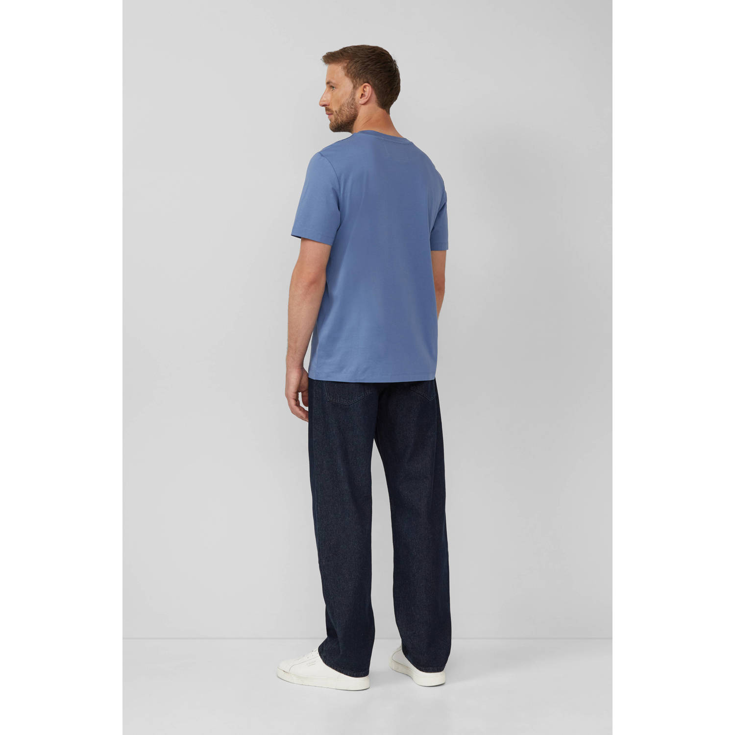 s.Oliver BLACK LABEL regular T-shirt blauw
