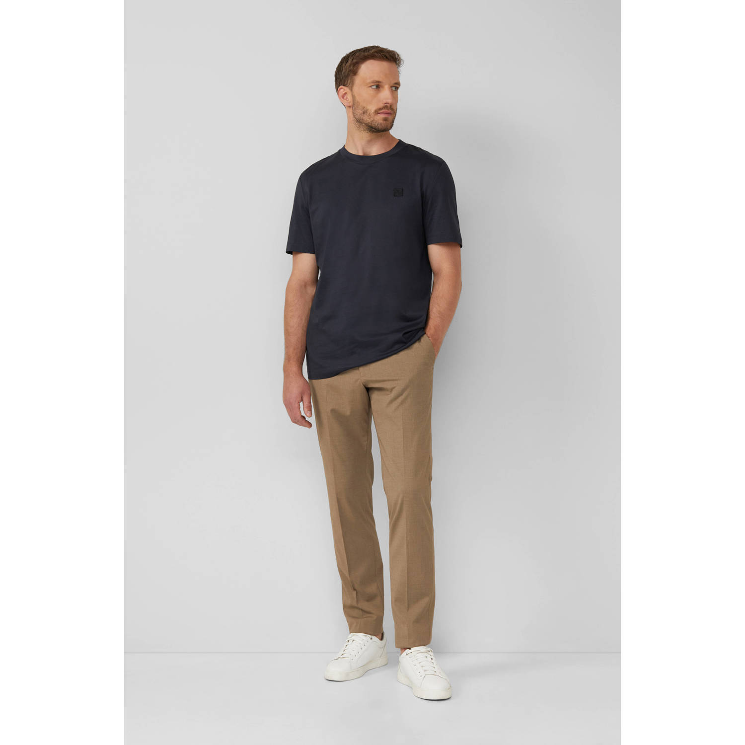 s.Oliver BLACK LABEL regular T-shirt donkerblauw