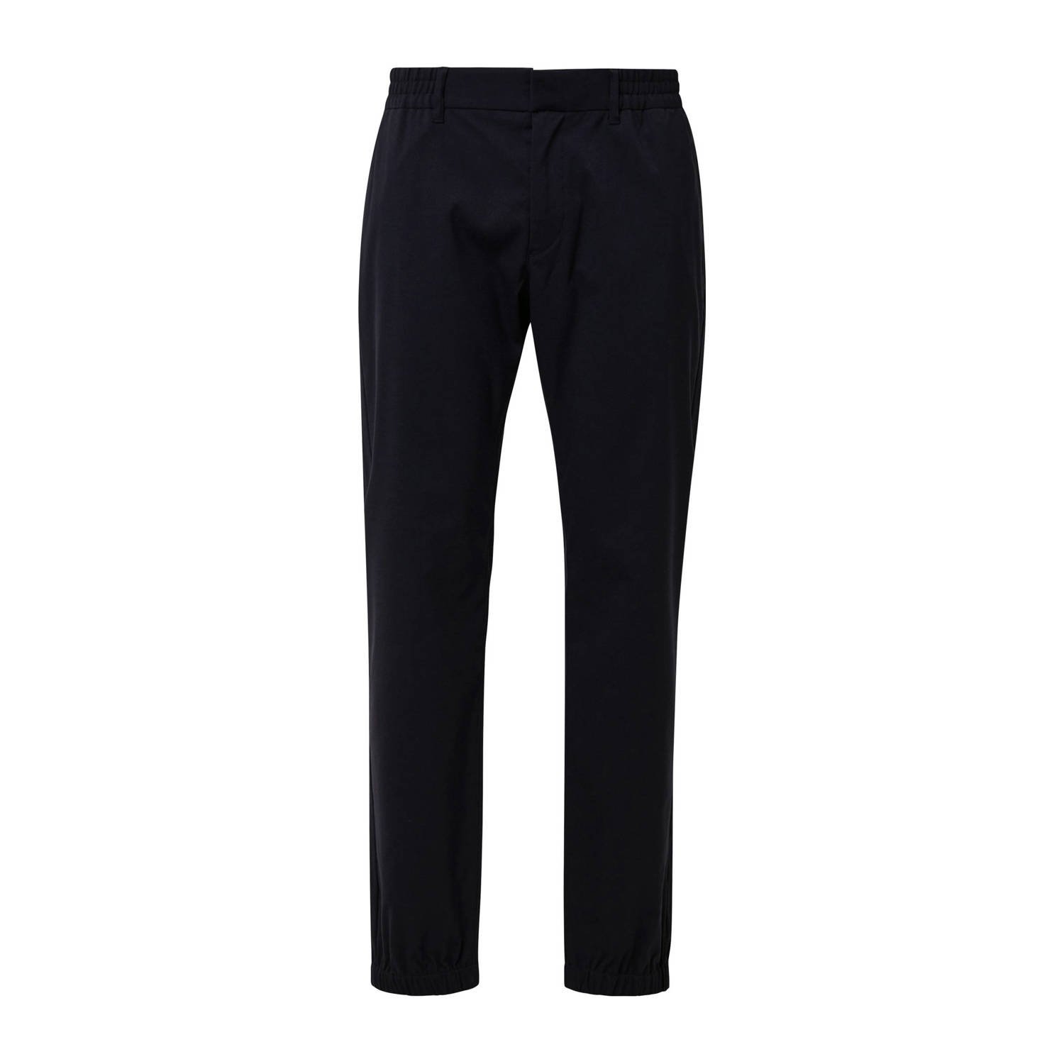 S.Oliver BLACK LABEL regular pantalon donkerblauw