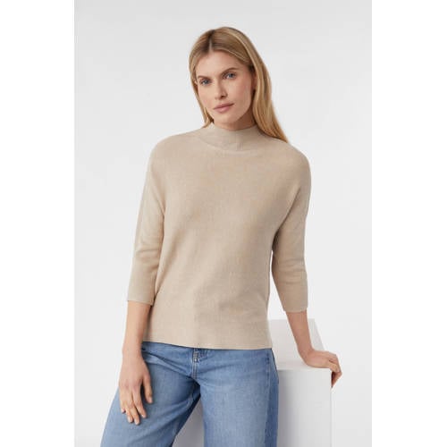 comma gebreide trui beige afbeelding