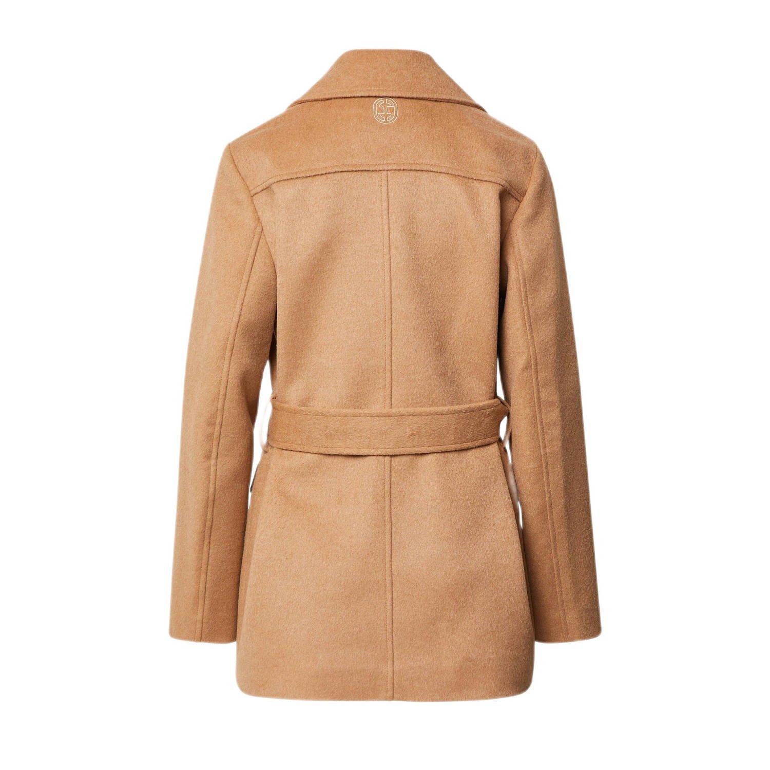 comma wollen trenchcoat beige