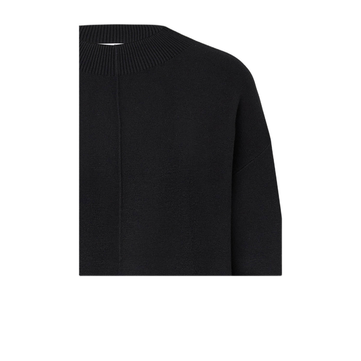 comma casual identity gebreide trui zwart