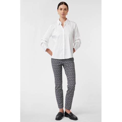 comma slim regular waist broek zwart afbeelding