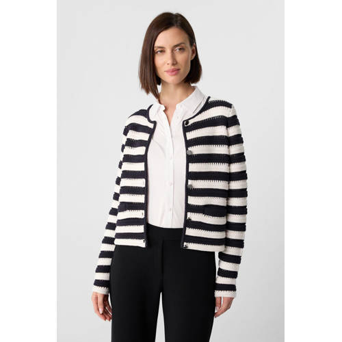 comma gebreid vest donkerblauw afbeelding