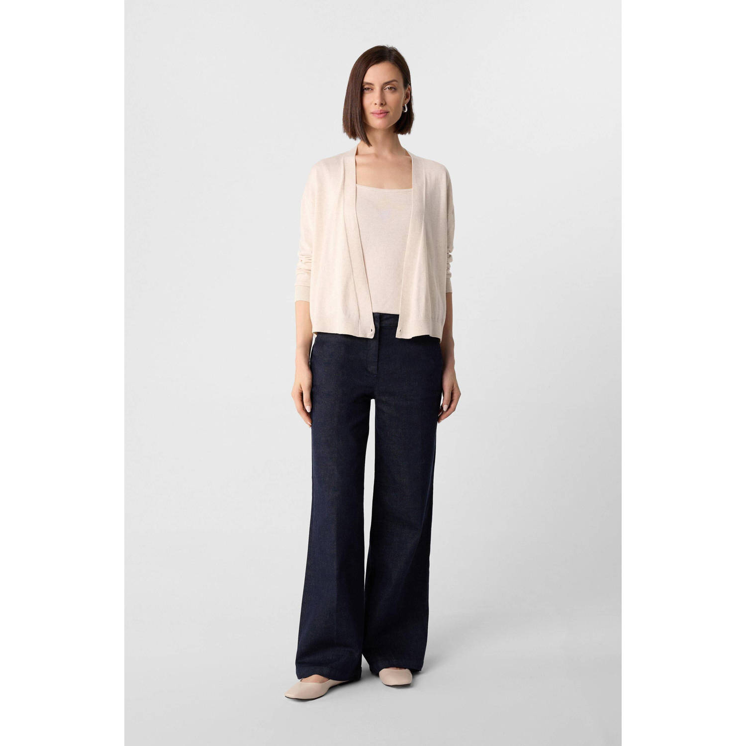 comma wikkelvest vest ecru