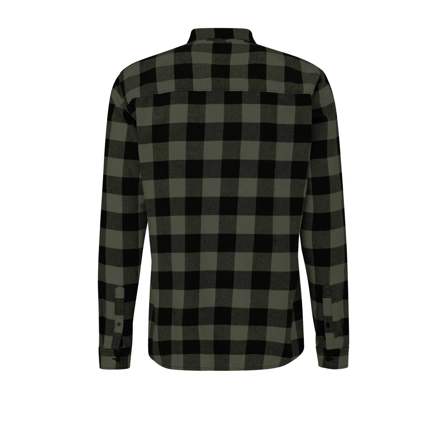 Q S by s.Oliver casual overhemd donkergroen
