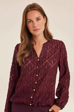 blouse donkerrood