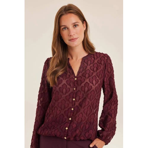 Didi blouse donkerrood afbeelding