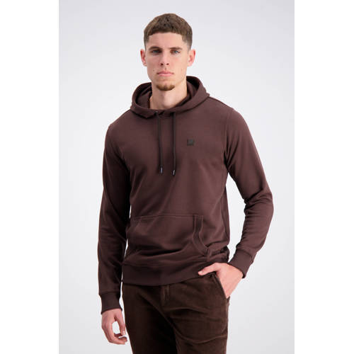 GABBIANO hoodie met backprint bruin afbeelding
