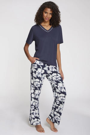 pyjama donkerblauw/wit
